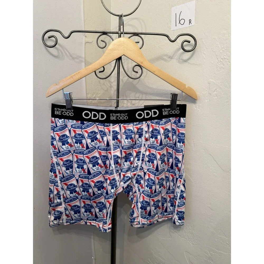 ODD Sox x Pabst Blue Ribbon Boxer Briefs Men’s XL NWT – Beer Can Print